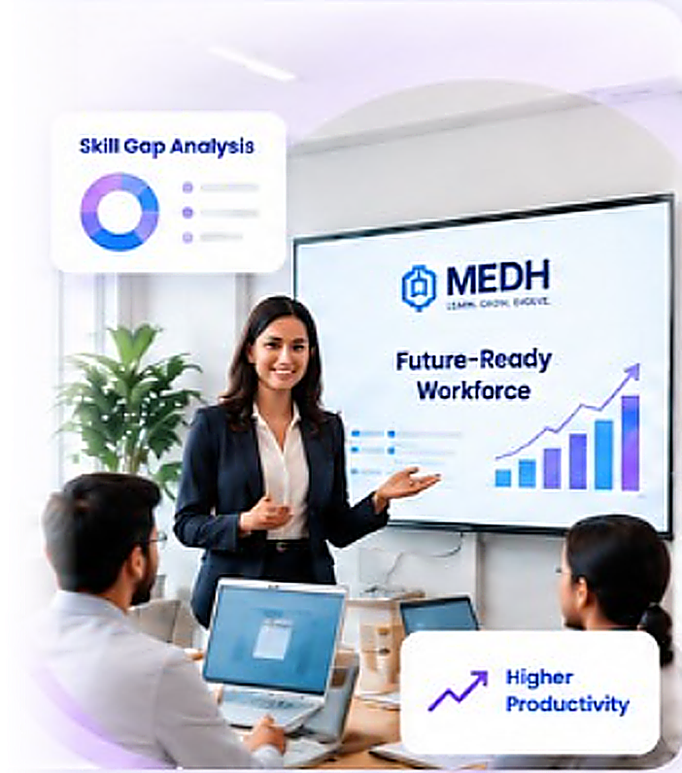 MEDH corporate training session with Skill Gap Analysis and Future-Ready Workforce